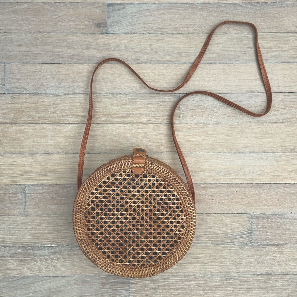 Balinese Rattan Cross-Body Bag